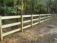 <b>3 Rail Ranch Rail Fence with Mesh</b>